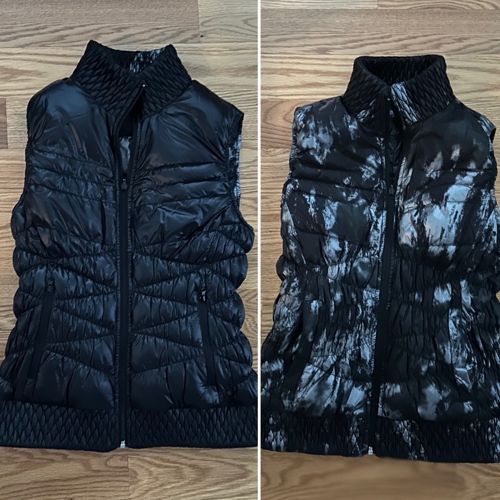 Warrior by Danica Patrick NWOT Reversible Down Puffer Vest (S)